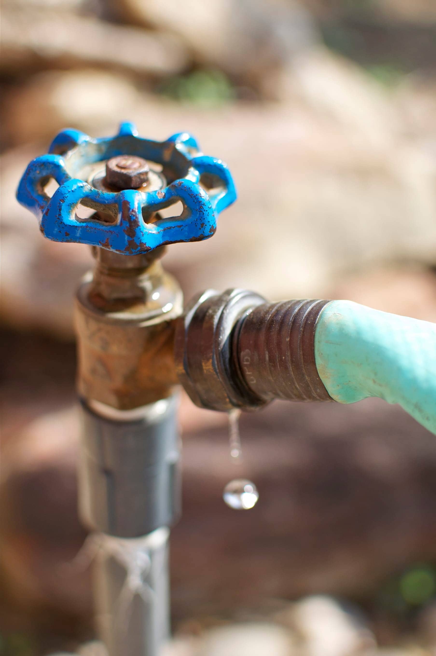 Leaking Outdoor Water Spigot