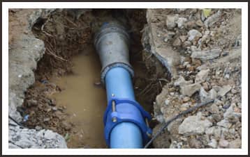 leaking joints in pipe