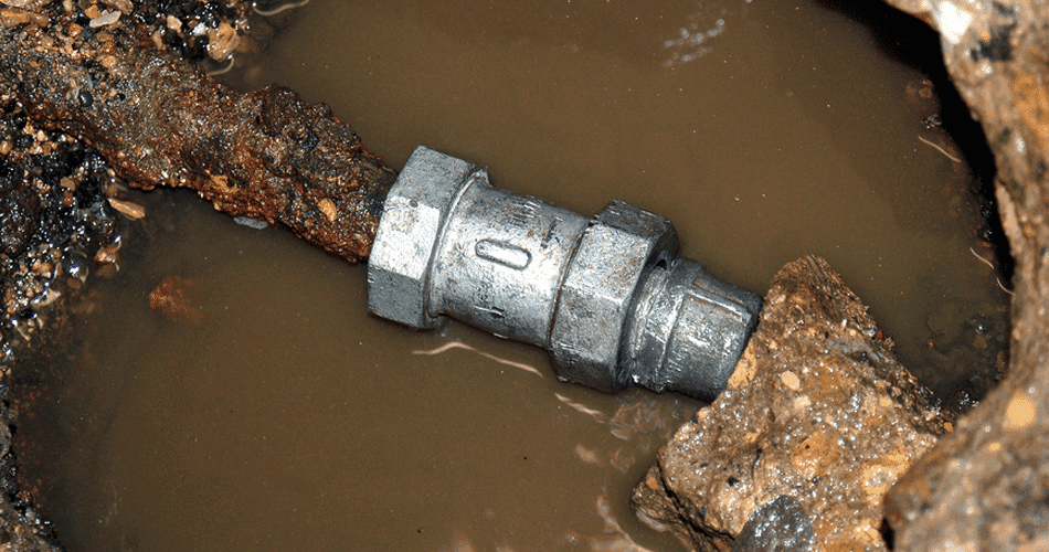 very dirty sewer/pipe line